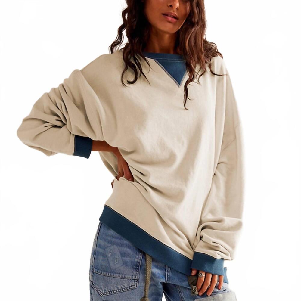 NEW SHEWIN street style sweatshirt in cream